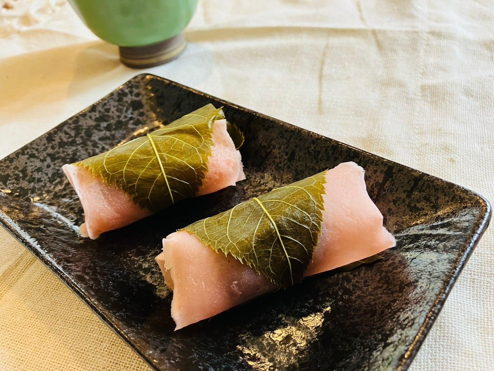 Kansai Style Sakura Mochi (Cherry Blossom Rice Cakes)
