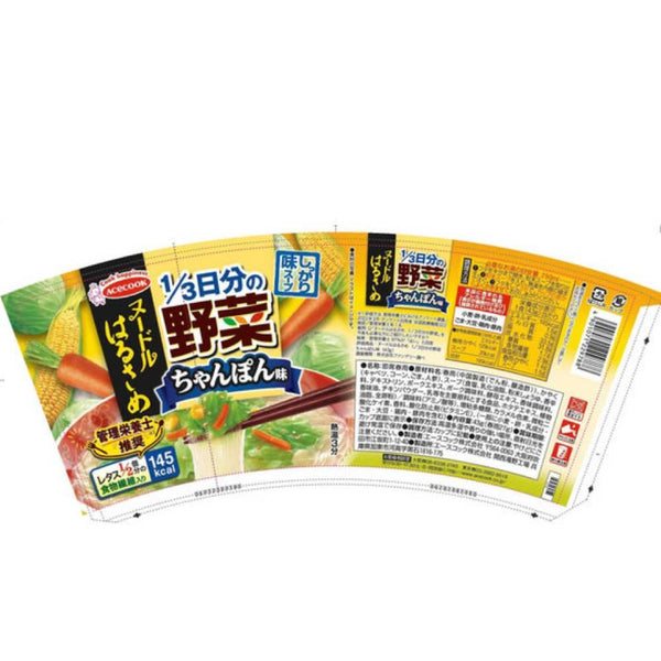 Acecook Instant Harusame Noodles Champon Flavor 43g (Pack of 6)