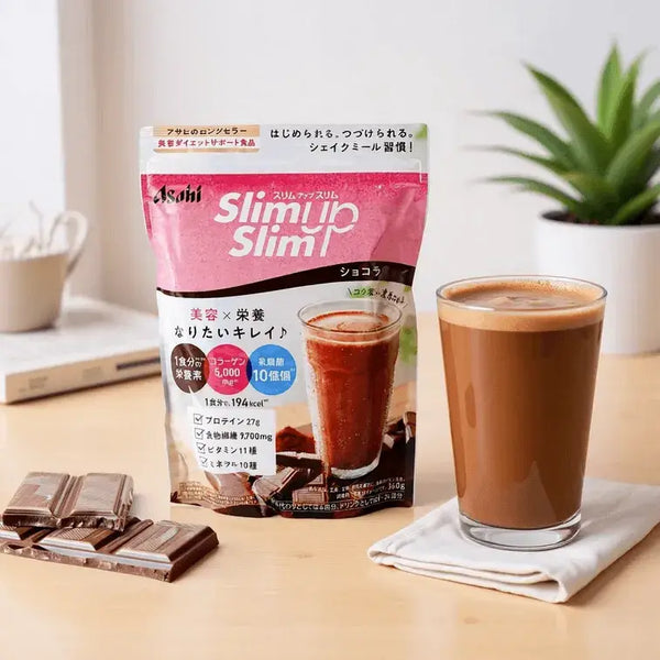 Asahi Slim Up Slim Meal Replacement Shakes Chocolate Flavor 360g