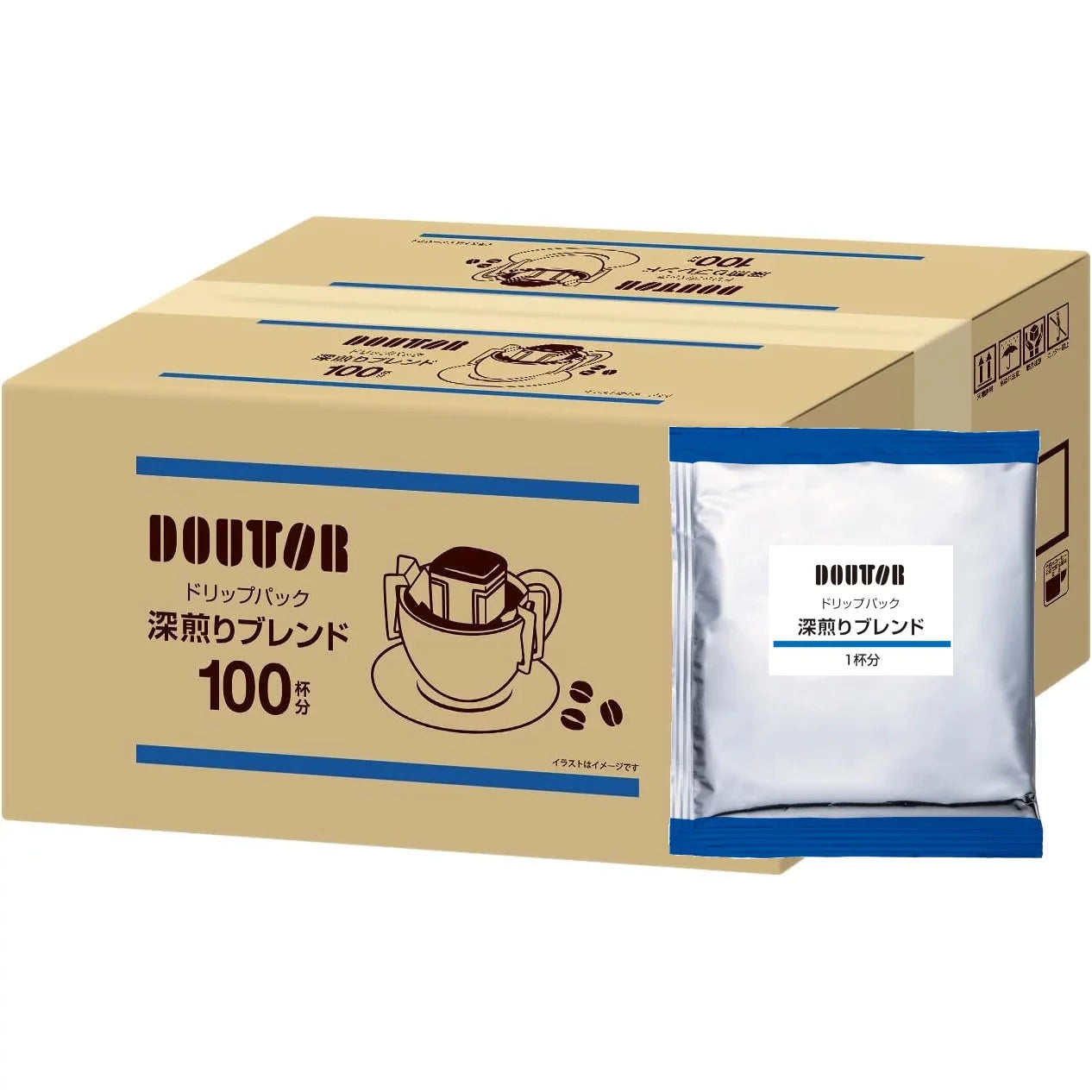 Doutor Drip Coffee Pack Dark Roast Blend 100 Bags