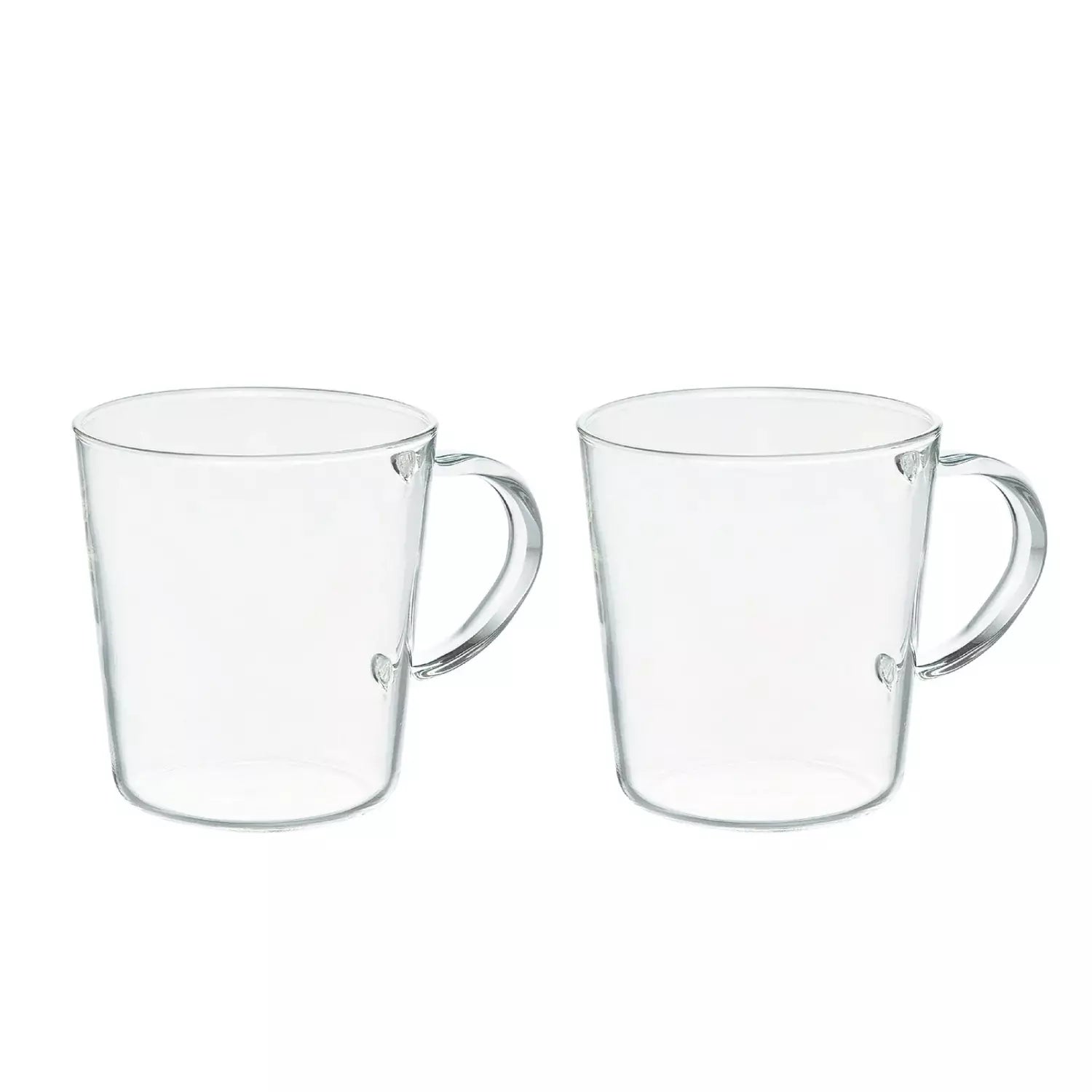 Hario Heat Resistant Glass Mugs For Hot Or Cold Drinks (Set of 2 Mugs)