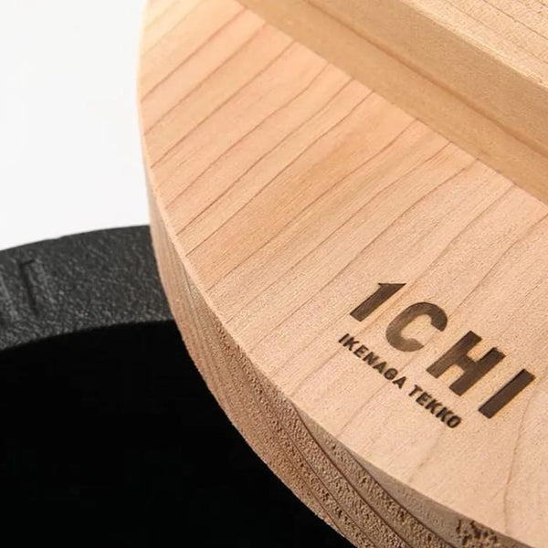 Ikenaga Cast Iron Small Rice Cooker With Wooden Lid IH Compatible