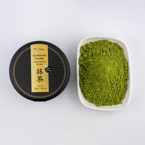 J Taste Premium Stone-Ground Uji Matcha Powder Ceremonial Grade 30g