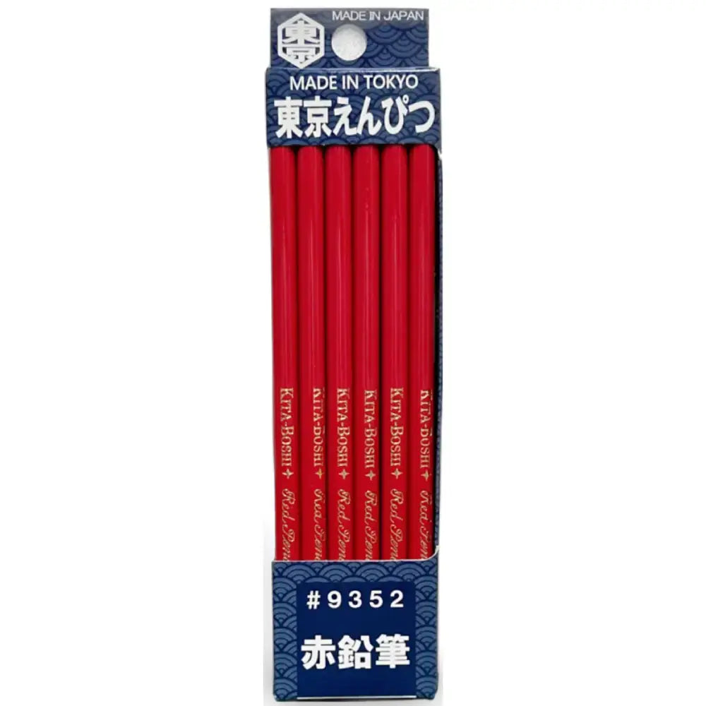 Kitaboshi Tokyo Pencil Red Marking Pencils 12 Pieces #9352