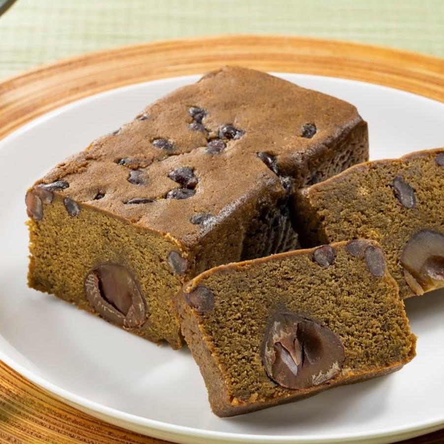 Kiyosen Handmade Hojicha Pound Cake With Azuki & Whole Chestnuts 450g