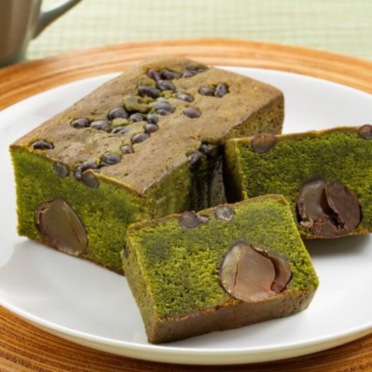 Kiyosen Handmade Uji Matcha Pound Cake With Azuki & Whole Chestnuts 450g