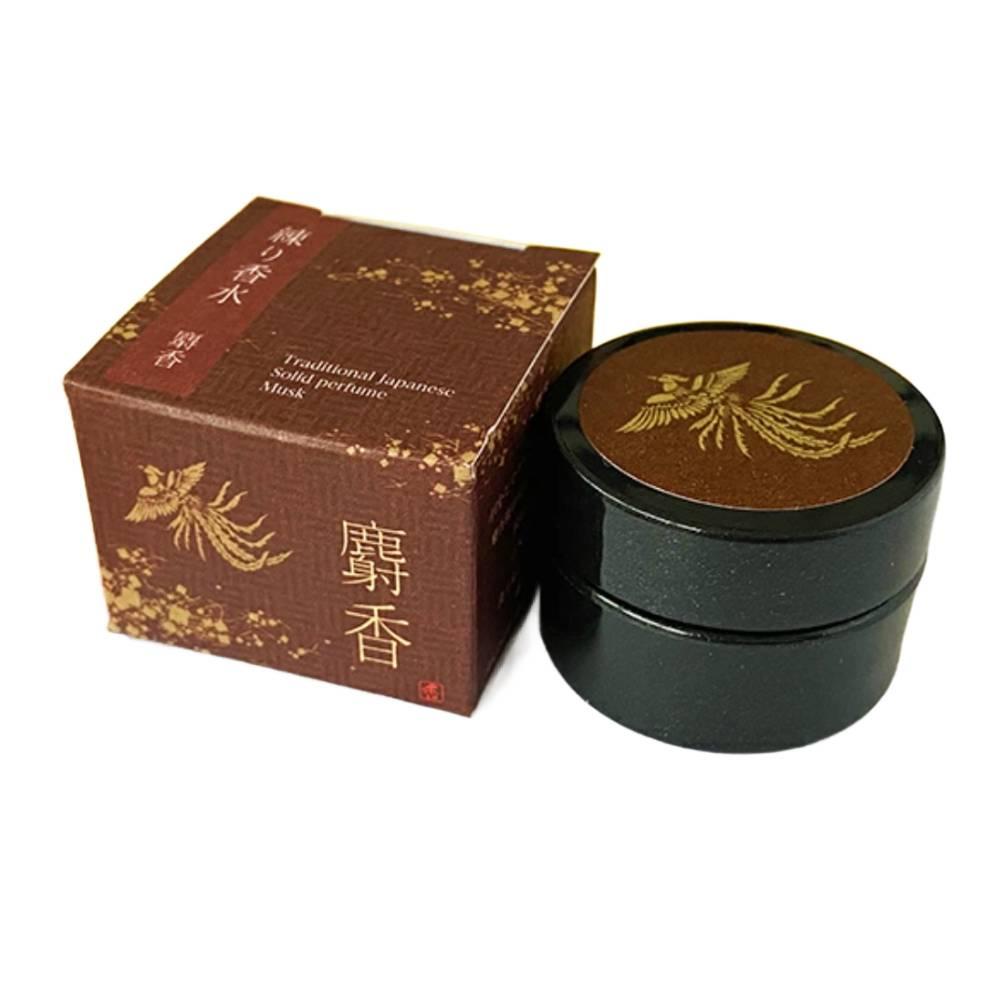 Kousaido Solid Perfume Balm Earthy Musk Scent 8g