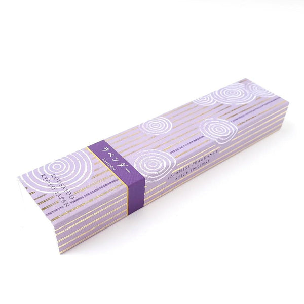 Kousaido Soothing Lavender Long Incense Sticks In Wooden Box 40 ct.