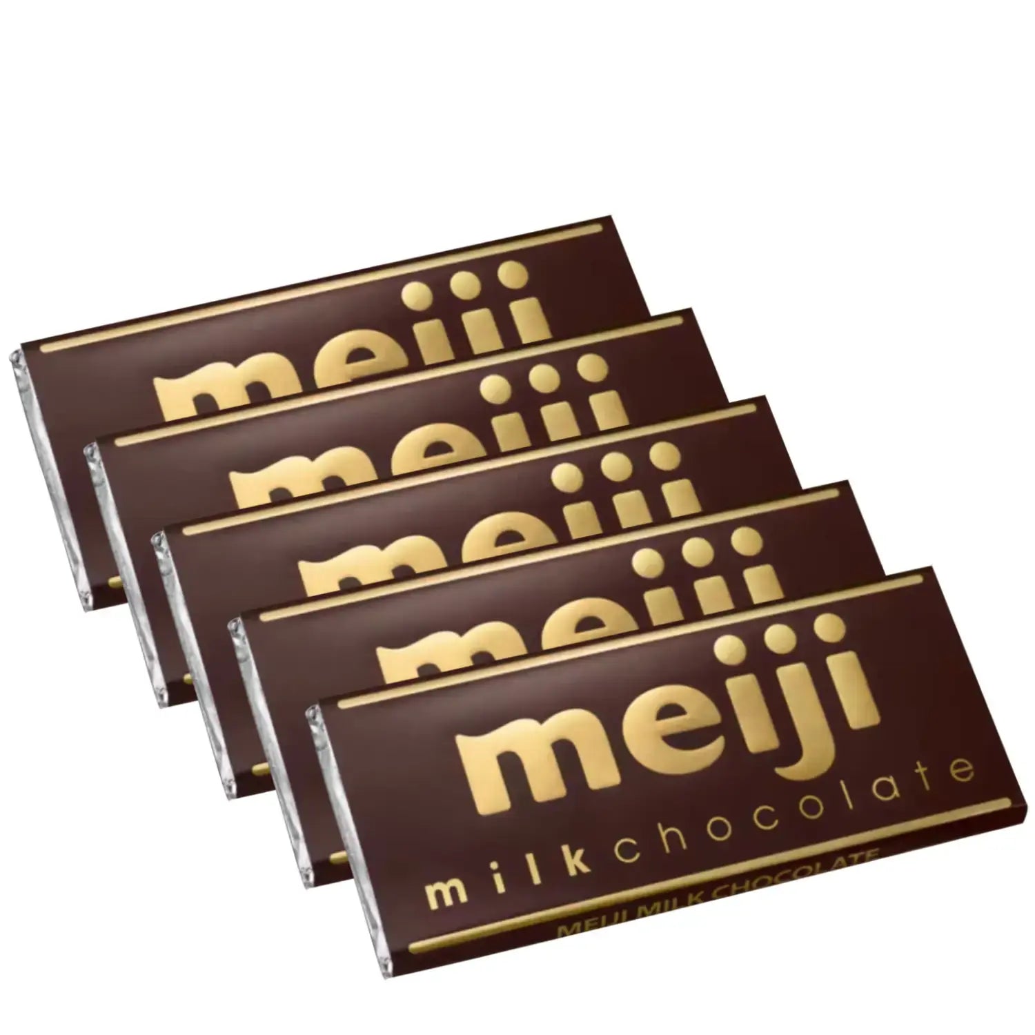 Meiji Milk Chocolate Pure Milk Chocolate Bar 50g (Pack of 5)