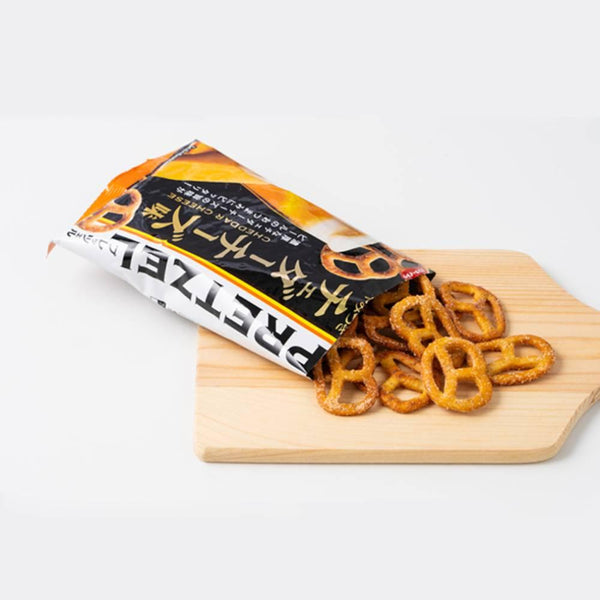 Mr. Ito Whole Wheat Baked Pretzels Cheddar Cheese Flavor (Pack of 6)