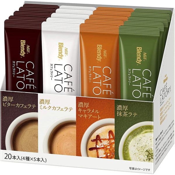 AGF Blendy Cafe Latory Flavored Drinks Assortment Box 20 Sticks