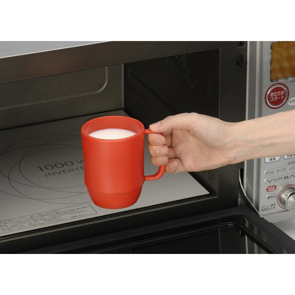 Inomata Microwavable Plastic Coffee Mug Red – Japanese Taste