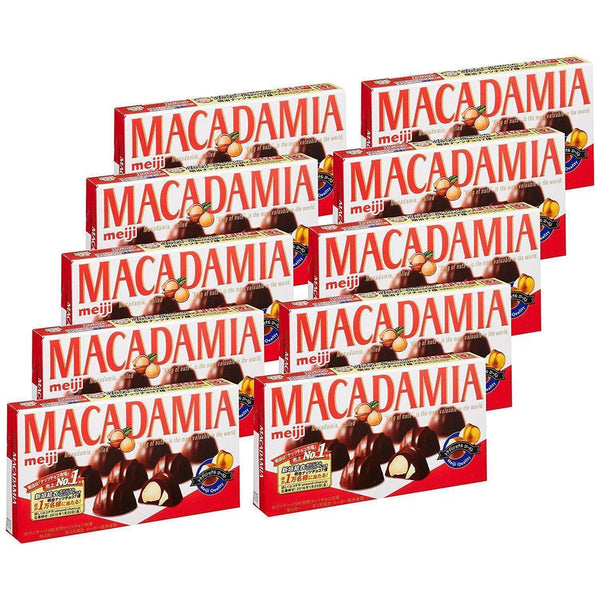 Meiji Macadamia Chocolate Snack (Pack of 10)