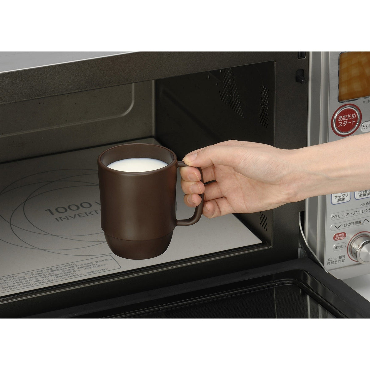 Inomata Microwavable Plastic Coffee Mug Brown – Japanese Taste