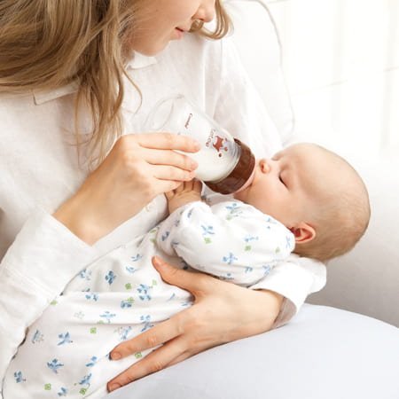 Combi Teteo Baby Bottle Breastfeeding Shaped Glass Bottle 160ml