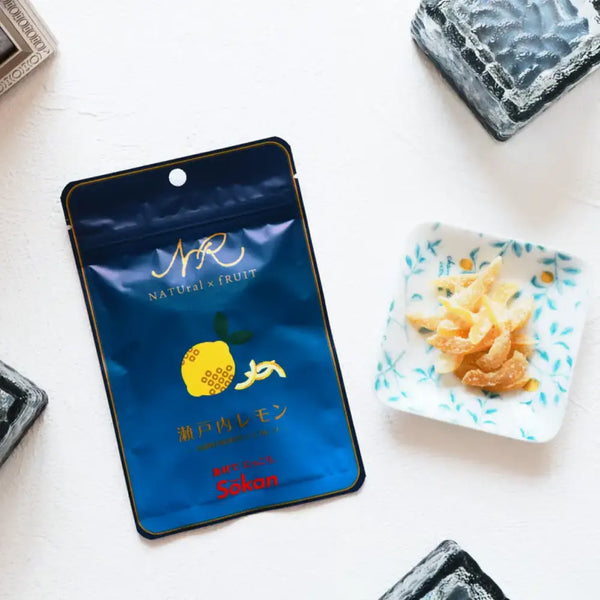 Sokan Dried Candied Setouchi Lemon Peel Additive-Free 18g (Pack of 6)