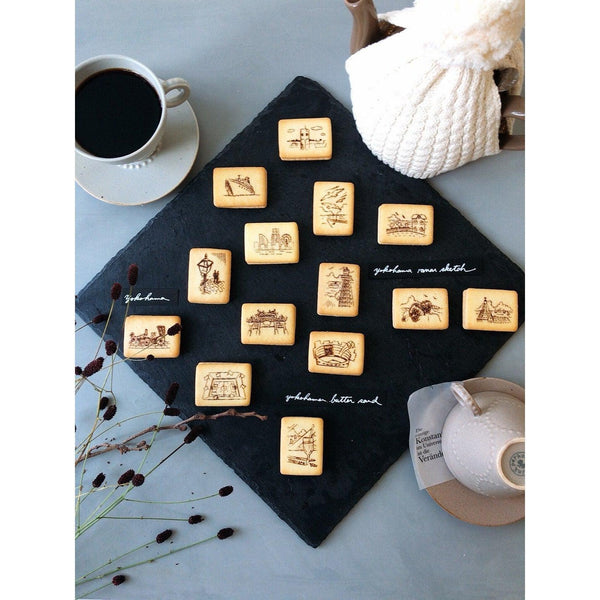 Takara Biscuit Yokohama Butter Cream Sandwich Biscuits 7 Pieces (Pack of 3)