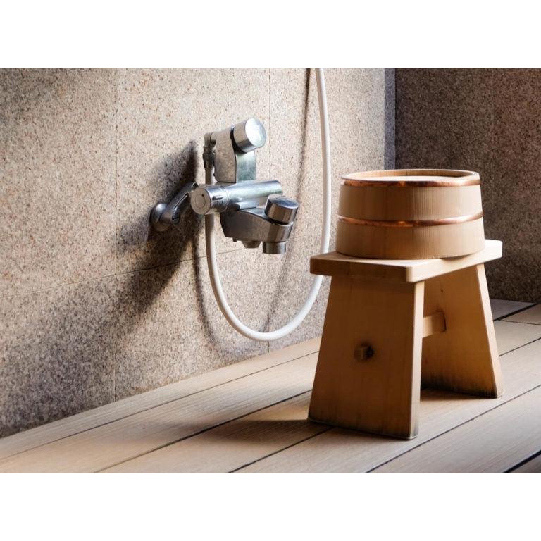 Umezawa Japanese Hinoki Cypress Wooden Bath Stool — free download