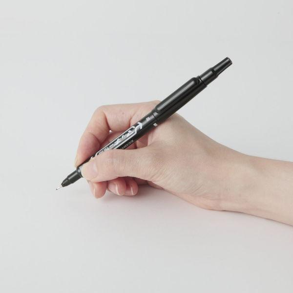 Zebra Mckee Marking Pen Dual Fine Point Black Markers 5 Pieces