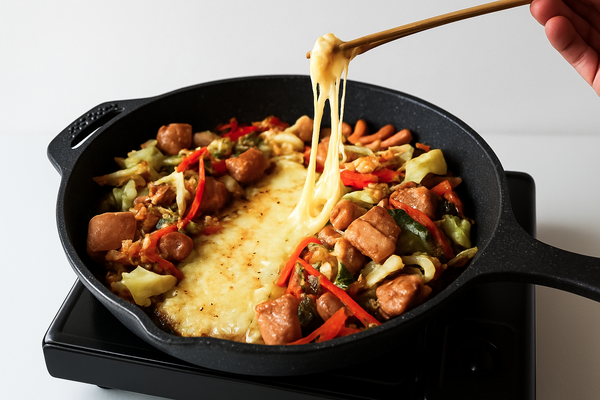 How to Make Cheese Dak Galbi (Japanese Style Spicy Chicken Stir-Fry Recipe)