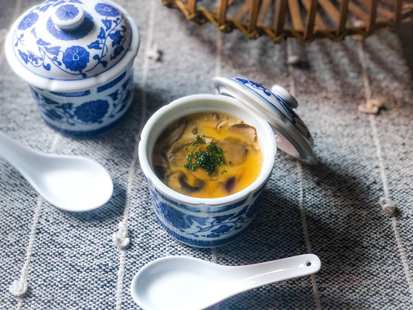 Autumn Inspired Chawanmushi Recipe (Savory Japanese Egg Custard)