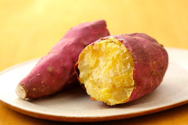 Mashed Japanese Sweet Potatoes (Purple) - eyes and hour