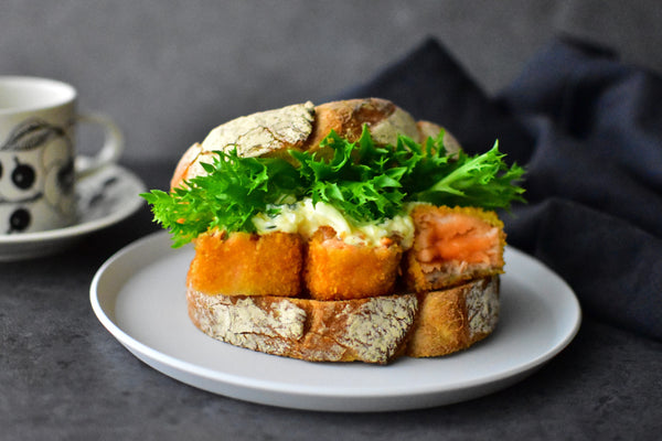 How to Make Salmon Katsu Sando (Japanese Salmon Cutlet Sandwich)