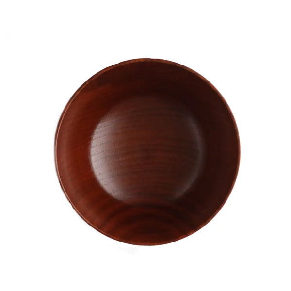 Stylish Wooden Large Multipurpose Bowl Black Brushed Finish Φ12.8