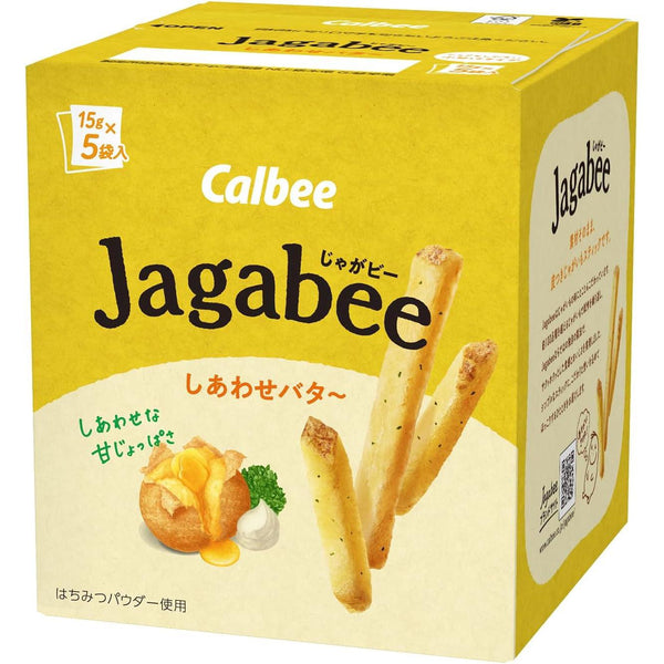 Calbee Jagabee Potato Sticks Snack Happy Butter (Pack of 3), Japanese Taste
