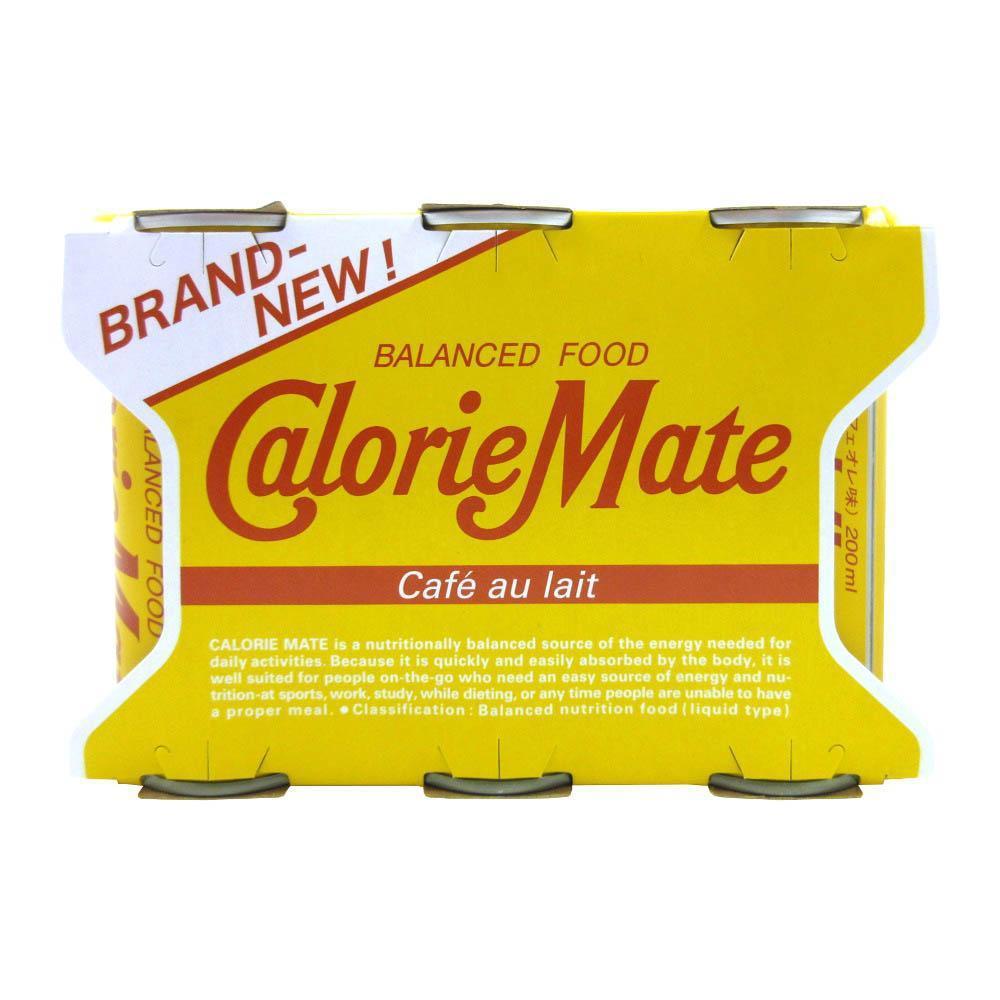 Calorie Mate Drink Cafe au Lait Coffee Milk 200ml (Pack of 3)
