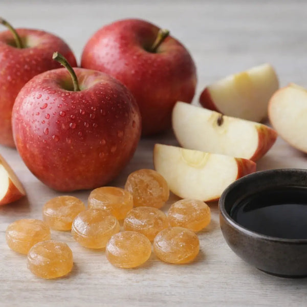 Fukuyamasu Apple Kurozu Black Vinegar Flavor Hard Candy 80g