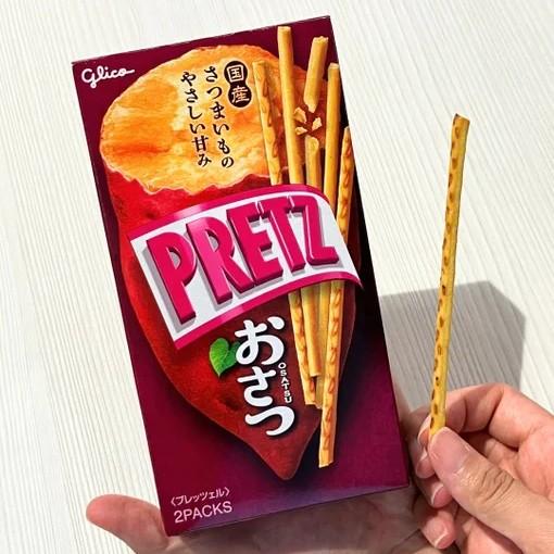 Glico Pretz Osatsu Satsumaimo Sweet Potato Biscuit Sticks 62g (Pack of 10)