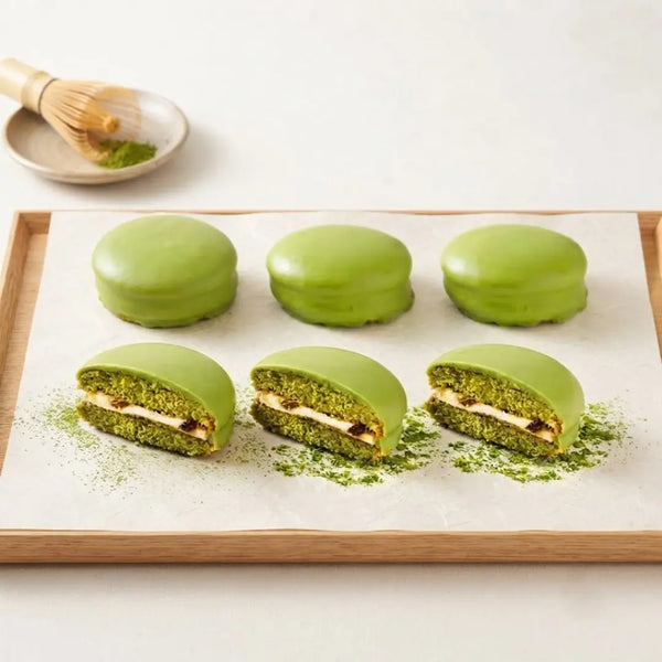 Hachimantai Juhyo Matcha Chocolate Coated Individual Marshmallow Cake (Pack of 6)