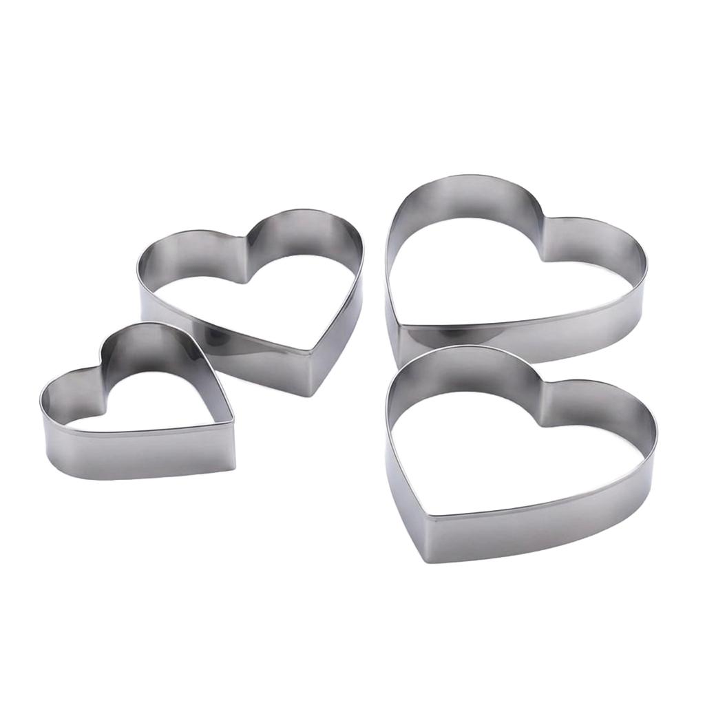 Heart Shaped Pastry Ring Stainless Steel Cake Mousse Mold