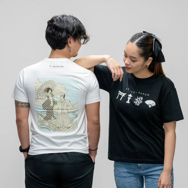 J Taste Kyoto Graphic T-Shirt Traditional Japanese Graphic Tee Black