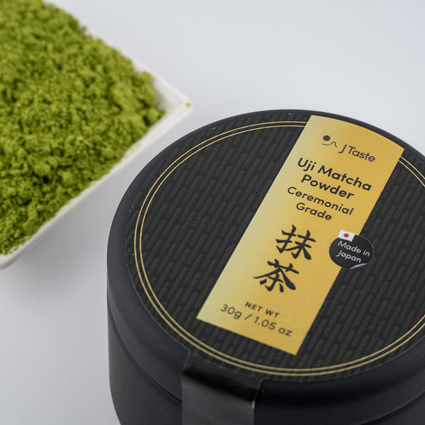 J Taste Premium Stone-Ground Uji Matcha Powder Ceremonial Grade 30g