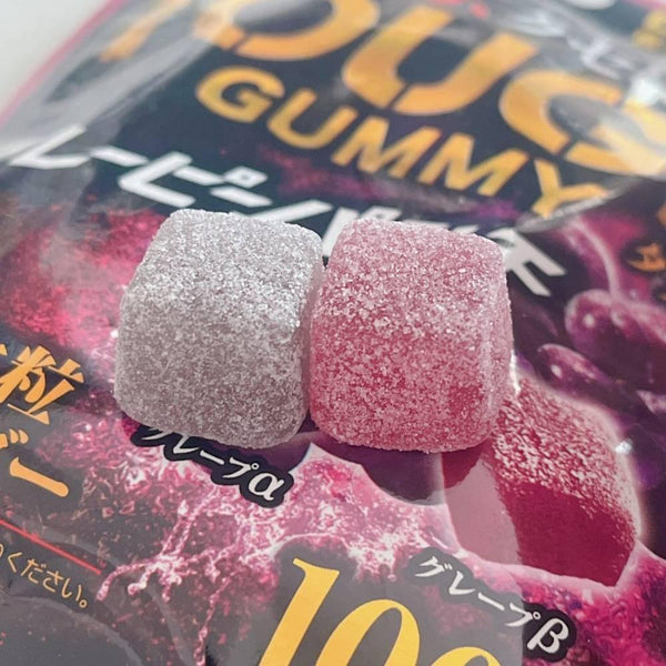 Kabaya Tough Gummy Alpha & Beta Grape Chewy Gummies 100g (Pack of 6)