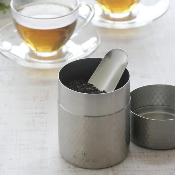 Kogu Tea Brewing Set Stainless Steel Teapot & Canister Gift Set