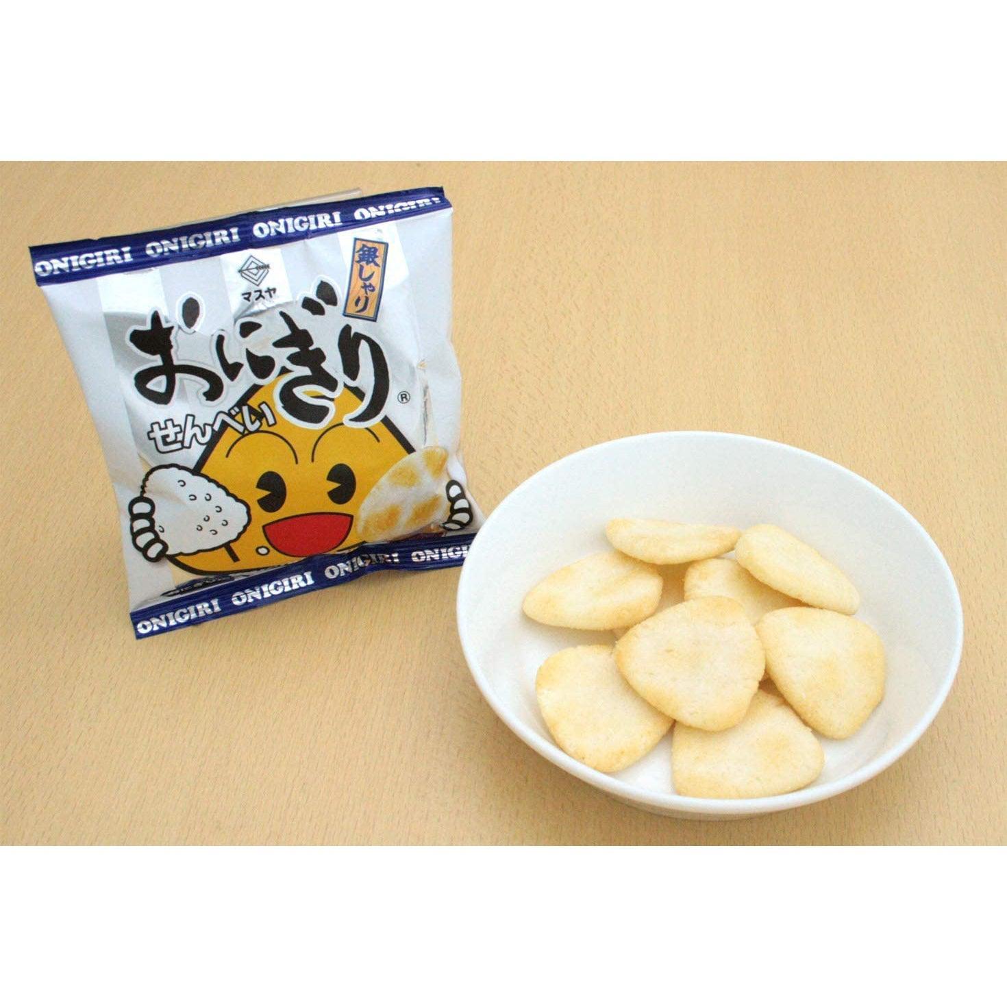 Masuya Onigiri Senbei Salted Japanese Rice Crackers (Pack of 3)