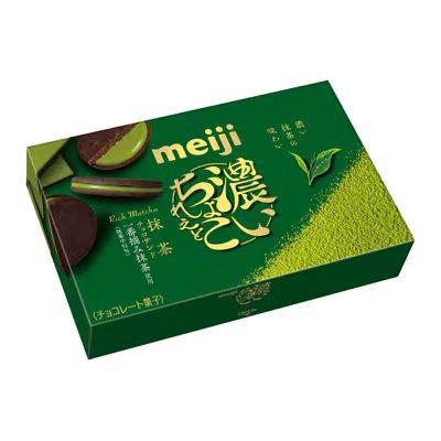 Meiji Rich Matcha Chocolate Sand Matcha Sandwich Cookies (Pack of 5)