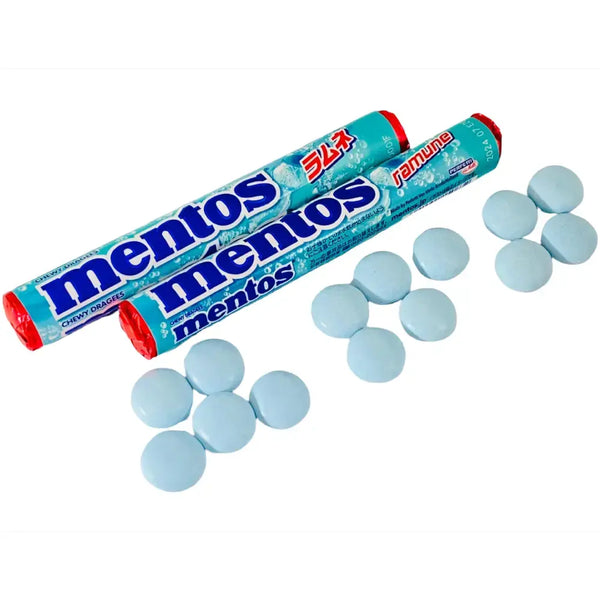 Mentos Chewy Dragees Japanese Ramune Soda Soft Candy (Pack of 6)