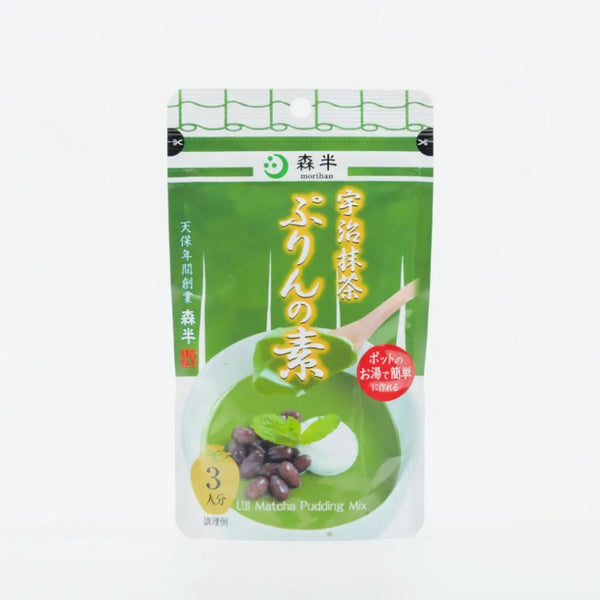 Morihan Uji Matcha Pudding Mix Powder Instant Dessert 60g