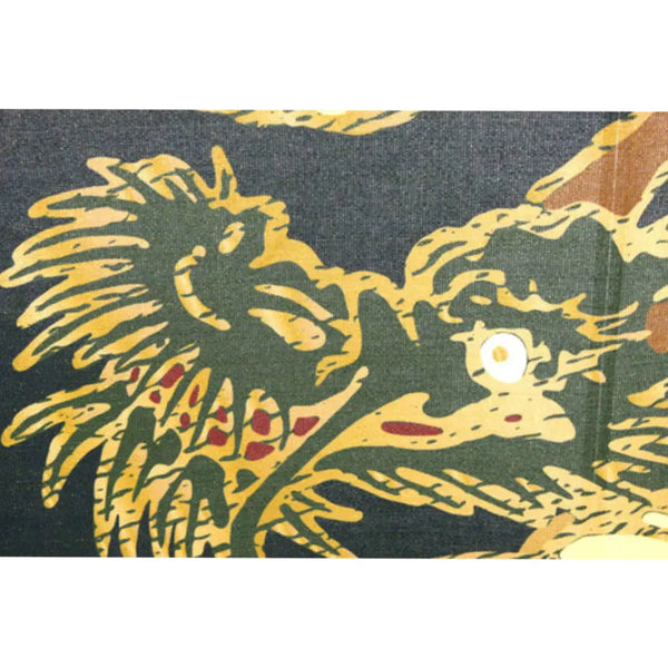 Noren Gold Woven Doorway Curtain Japanese Flying Dragon Design 85x150cm
