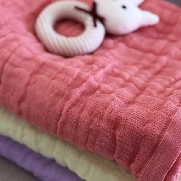 Oboro Muslin Baby Swaddle 100% Cotton Baby Safe Swaddling Blanket 90cm