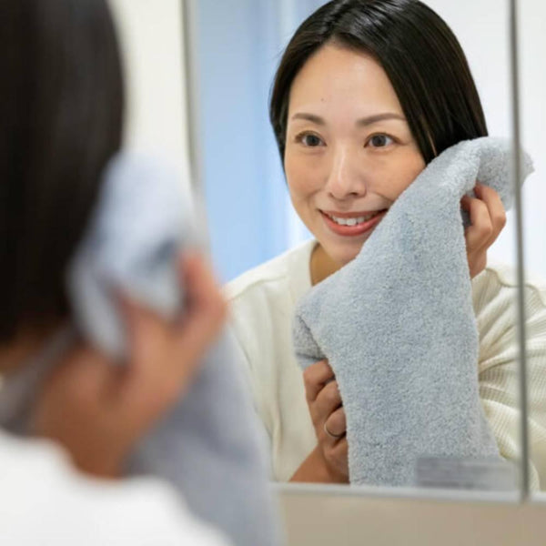 Oboro Organic Cotton Face Towel Soft Gentle Rapid Absorption 33x85cm