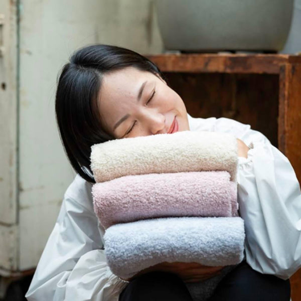 Oboro Organic Cotton Face Towel Soft Gentle Rapid Absorption 33x85cm
