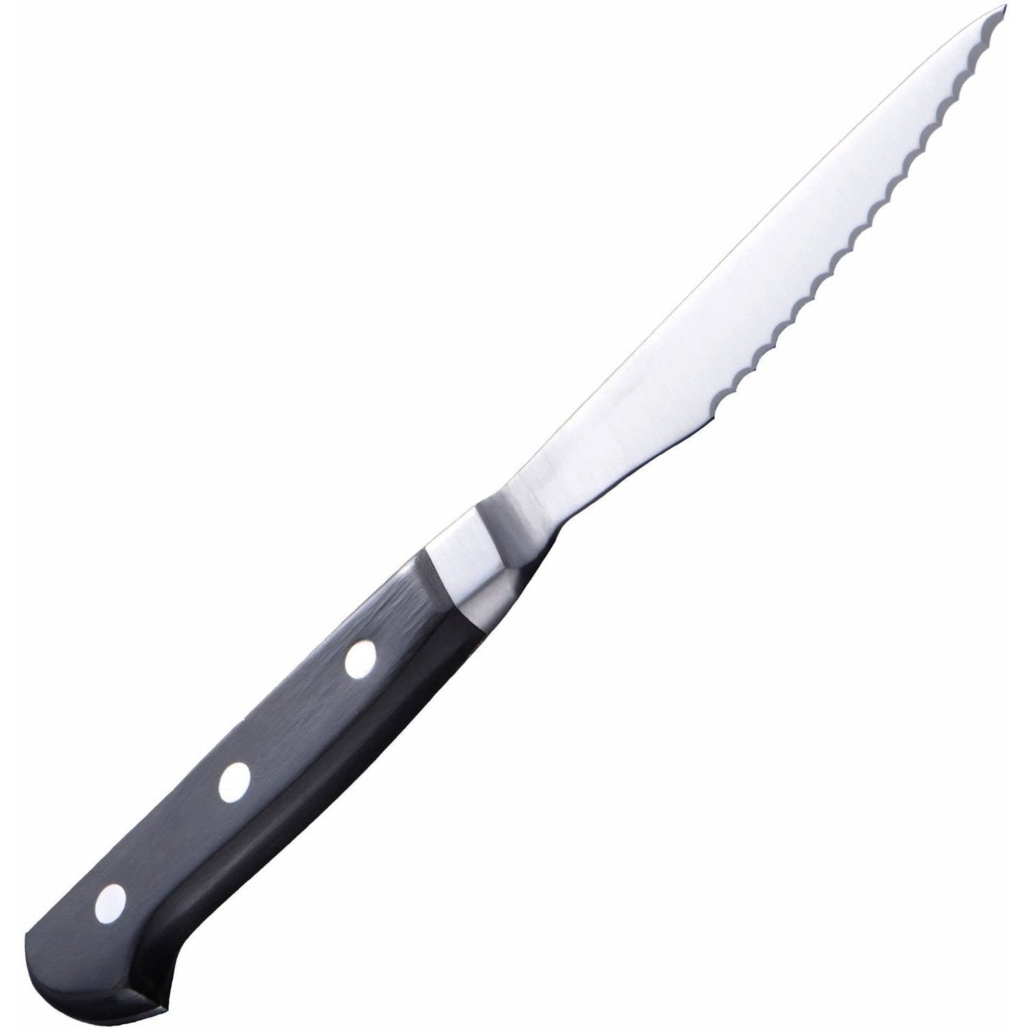 Molybdenum Steel Serrated Steak Knife with Wood Handle 230mm