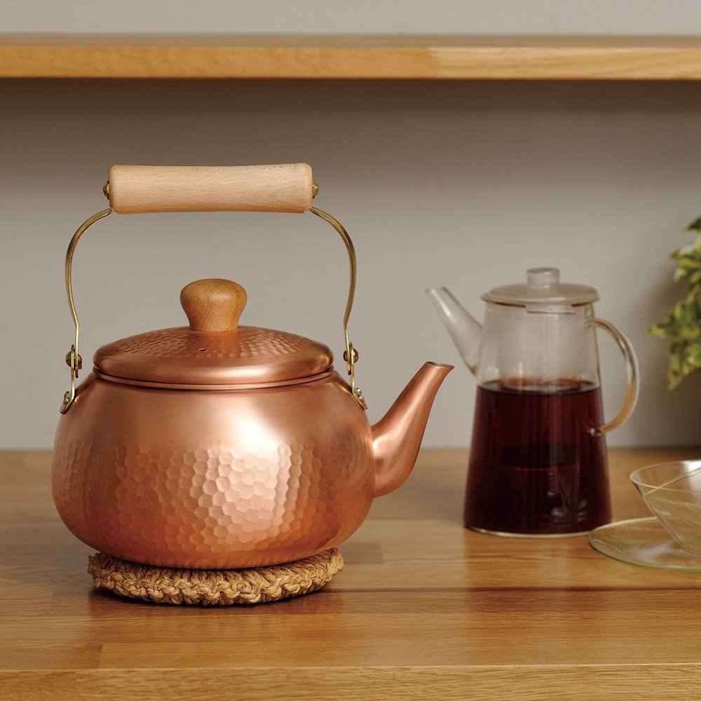 Chitose Pure Copper Kettle Japanese Copper Tea Kettle 2.4L