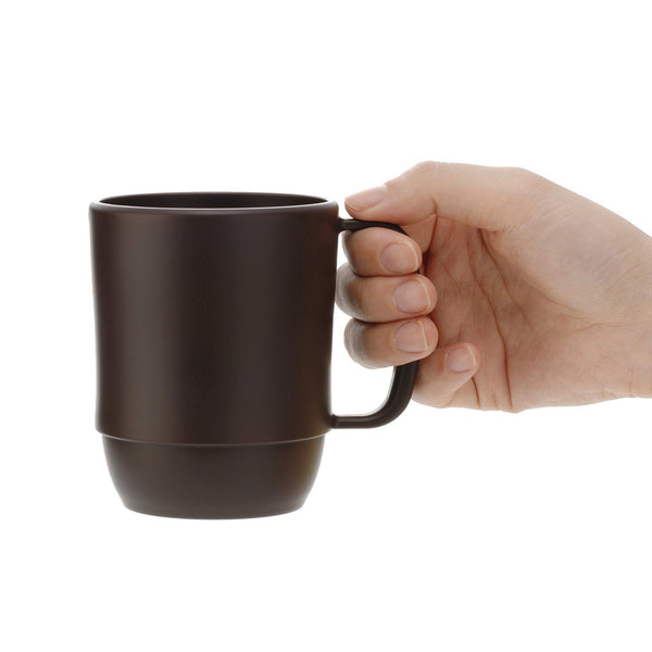 Inomata Microwavable Plastic Coffee Mug Brown – Japanese Taste