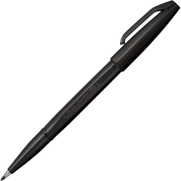 P-2-PNTL-SPNMRK-S520AD:10-Pentel Sign Pen Black Marker Set 10 Pieces S520-AD.jpg